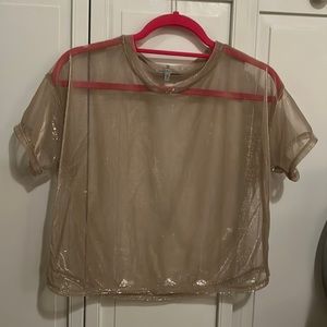 Sheer Party/Rave Shirt Charlotte russe